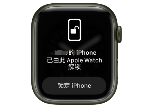 安化苹果手机维修分享用 AppleWatch 解锁配备面容 ID 的 iPhone方法 